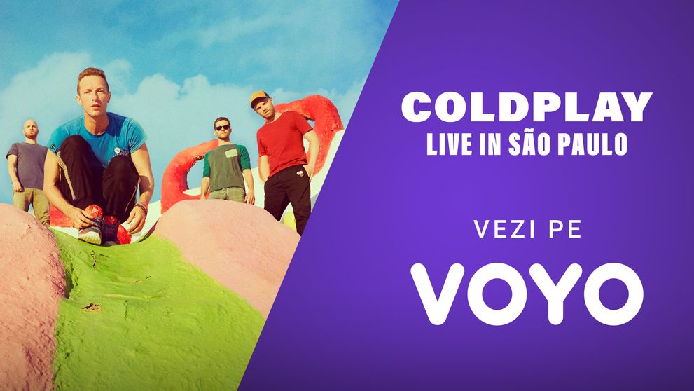 Magia muzicii este la tine acasă! Concertul Coldplay din São Paulo poate fi urmărit pe VOYO