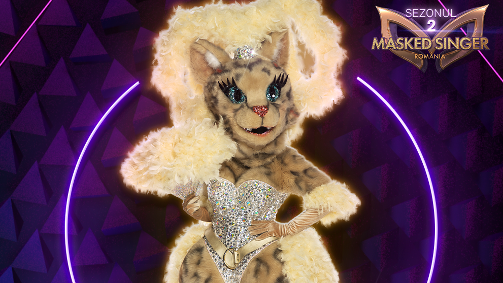 Pisica, a doua mască dezvăluită de la Masked Singer România. Costumul ei este impresionant