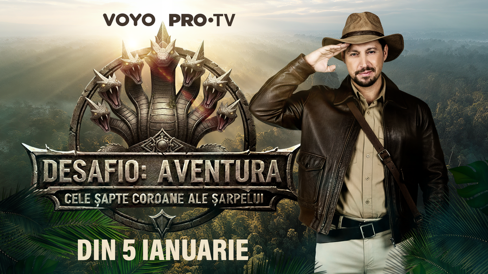 Desafio: Aventura are premiera la PRO TV pe 5 ianuarie. Daniel Pavel: “Îi va transforma pe cei care au avut curajul să intre în această competiție”