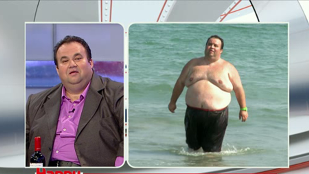 Pariu nebun: Impresarul vedetelor promite sa slabeasca 50 de kilograme. <span style=
