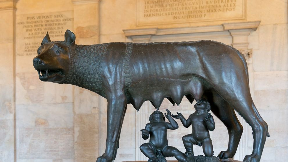 (P) Romulus și Remus – fondatorii Romei