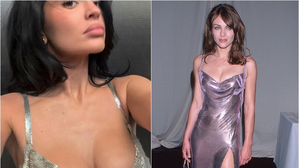Kylie Jenner, pusă la zid după ce a purtat la Golden Globes rochia lui Liz Hurley din anii ’90. Mai mult, a rupt-o la eveniment
