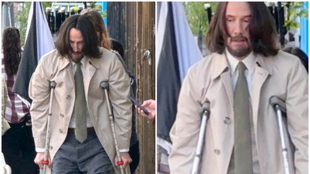 Keanu Reeves a ajuns în cârje. Ce s-a întâmplat cu actorul de 59 de ani