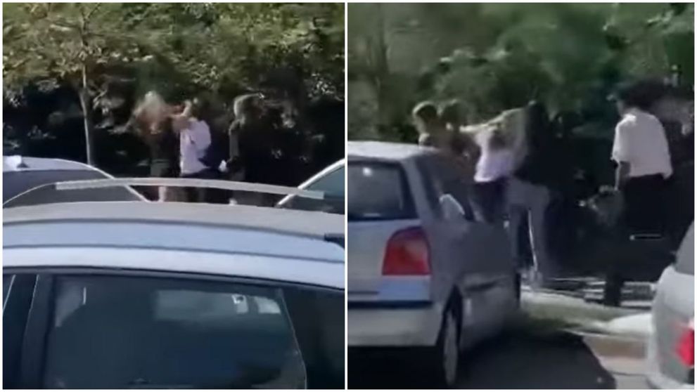 Și-au împărțit pumni și picioare în prima zi de școală! Cum au fost surprinse două eleve din Botoșani VIDEO