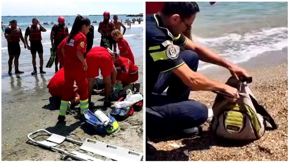 Un bărbat în vârstă 36 de ani a murit în apele mării, la Eforie Sud. Incredibil ce au putut găsi polițiștii în rucsacul lui: „În urma primelor verificări...”