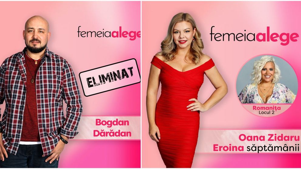 Romanița a decis: Bogdan Dărădan este cel de-al doilea concurent eliminat din show-ul Femeia alege