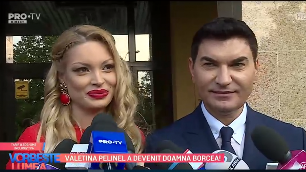 VIDEO Valentina Pelinel a devenit doamna Borcea. 
