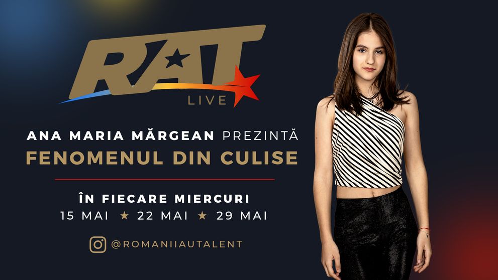 Ana Maria Mărgean prezintă Fenomenul din culise pe conturile de social media Românii au talent!