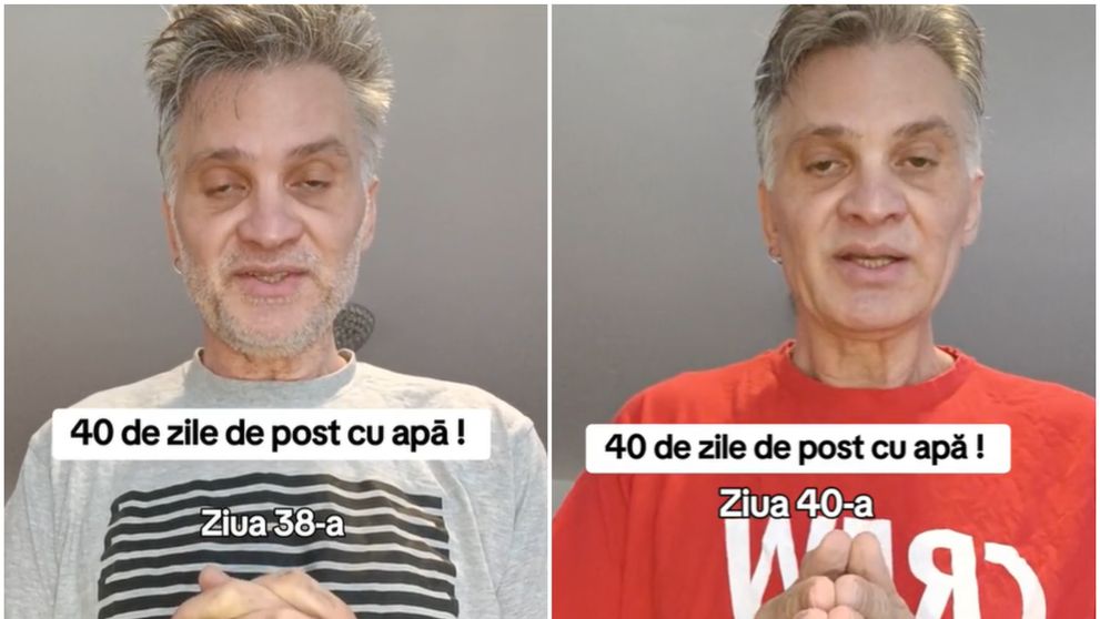 Mihai Onilă, ridiculizat după ce a postit 40 de zile și și-a schimbat drastic înfățișarea: “Dați-le idei la guvernanți se poate trăi doar cu apă!