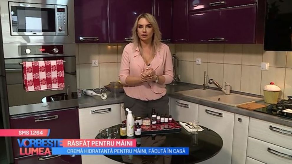 VIDEO Cremă hidratantă pentru mâini, după rețeta Adinei Halas