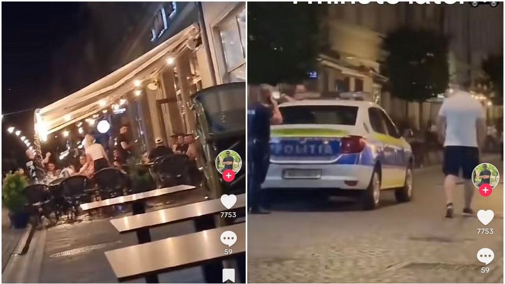 VIDEO Cum a reacționat o femeie din Oradea când la terasa blocului în care locuiește se făcea gălăgie: A aruncat de la etaj...