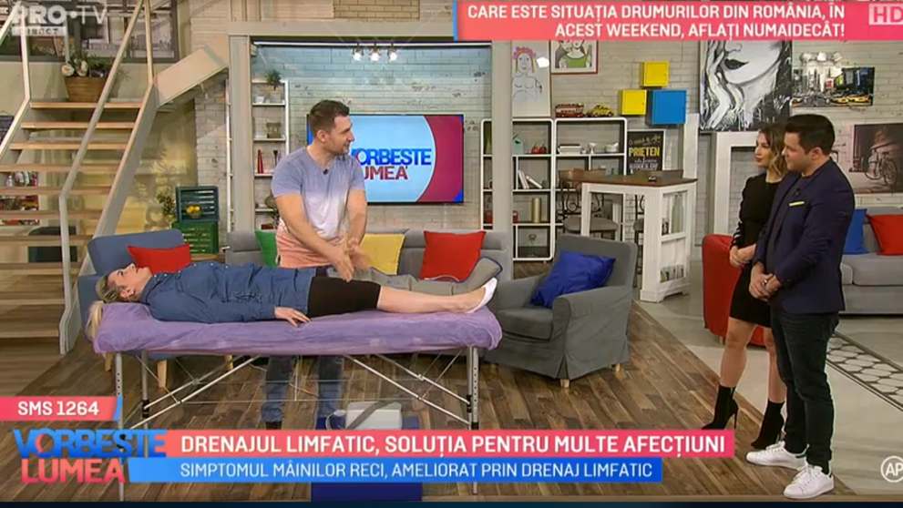 VIDEO Drenajul limfatic, soluția pentru afecțiuni