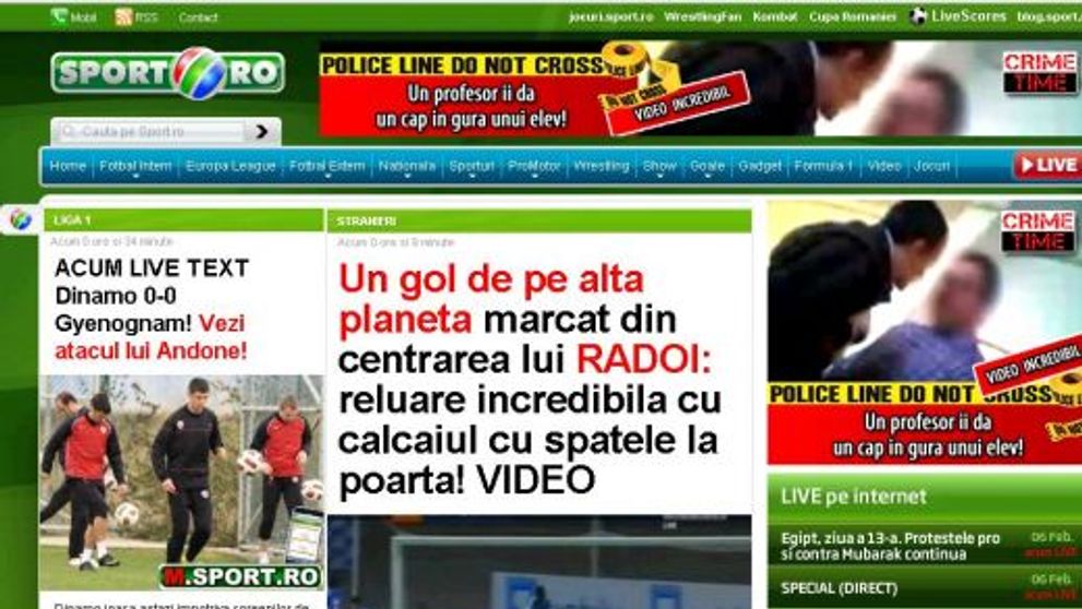 www.sport.ro, cel mai vizitat site, RECORD all-time de afisari in ianuarie!