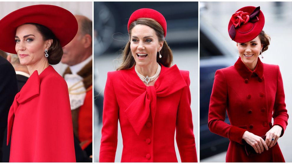 Lady in red de la palat! Motivul pentru care Kate Middleton poartă mereu roșu la evenimentele de marcă ale Casei Regale Britanice