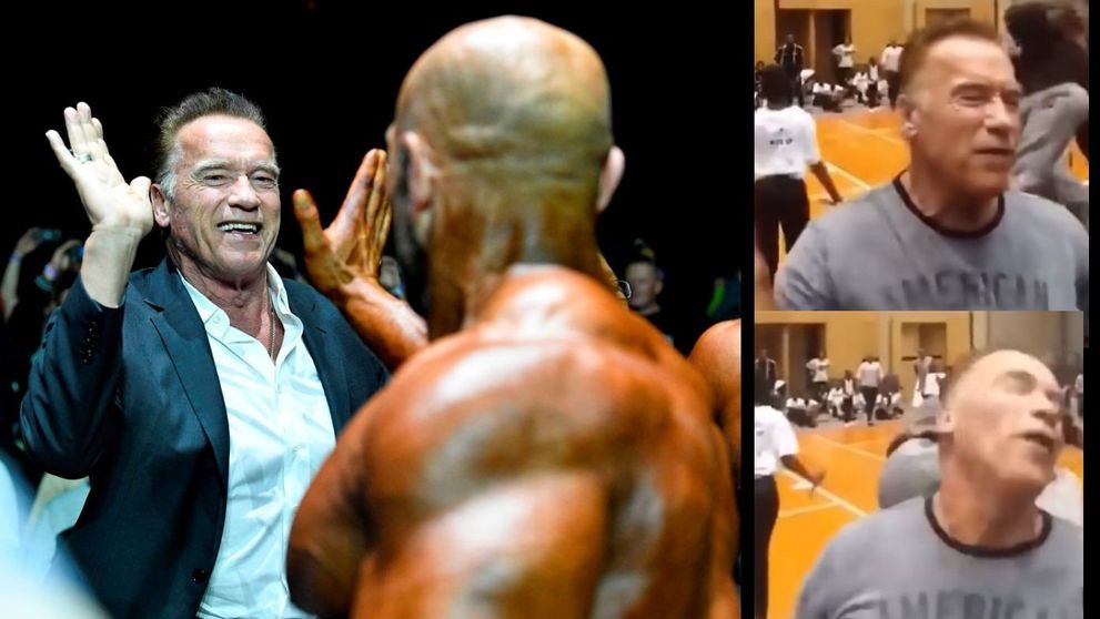 Prima reacție a lui Arnold Schwarzenegger după ce a fost lovit mișelește de un bărbat