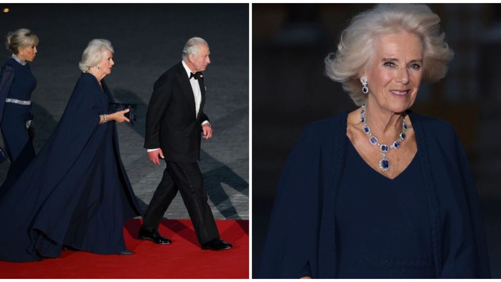Camilla, apariție demnă de o regină! Soția lui Charles, splendidă într-o creație Dior la Palatul Versailles