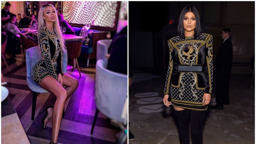 Bianca Drăgușanu, în aceeași rochie ca a lui Kylie Jenner. Cât costă ținuta Balmain
