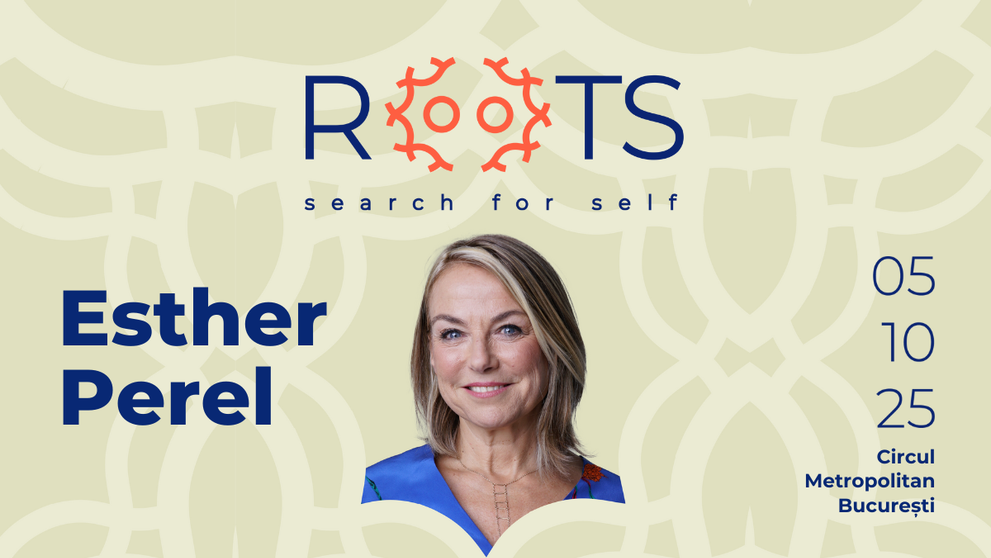 Esther Perel, una dintre cele mai renumite terapeute internaționale, vine în România, la prima ediție a conferinței ROOTS - 