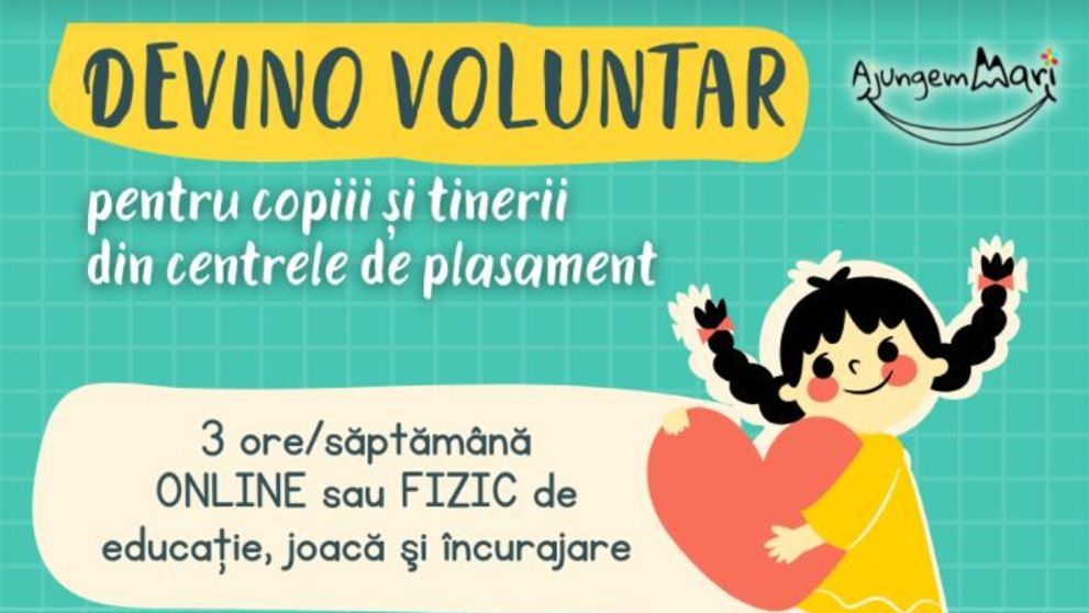 Devino voluntar pentru copiii din centrele de plasament! Povestea unei voluntare care a redescoperit sensul vieții