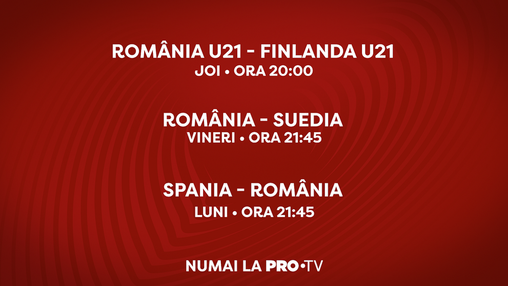 PRO TV transmite în exclusivitate meciurile decisive ale naționalei Împreună la EURO!