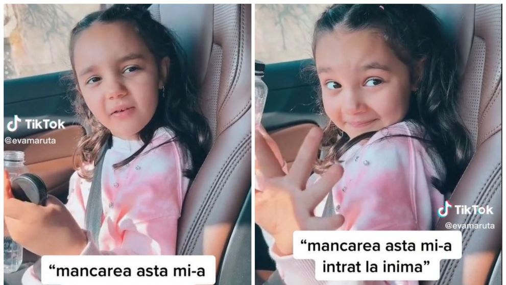 Eva Măruță, un nou video viral pe TikTok! Internauții, topiți după fetița Andrei: “E de-o istețime exagerată”