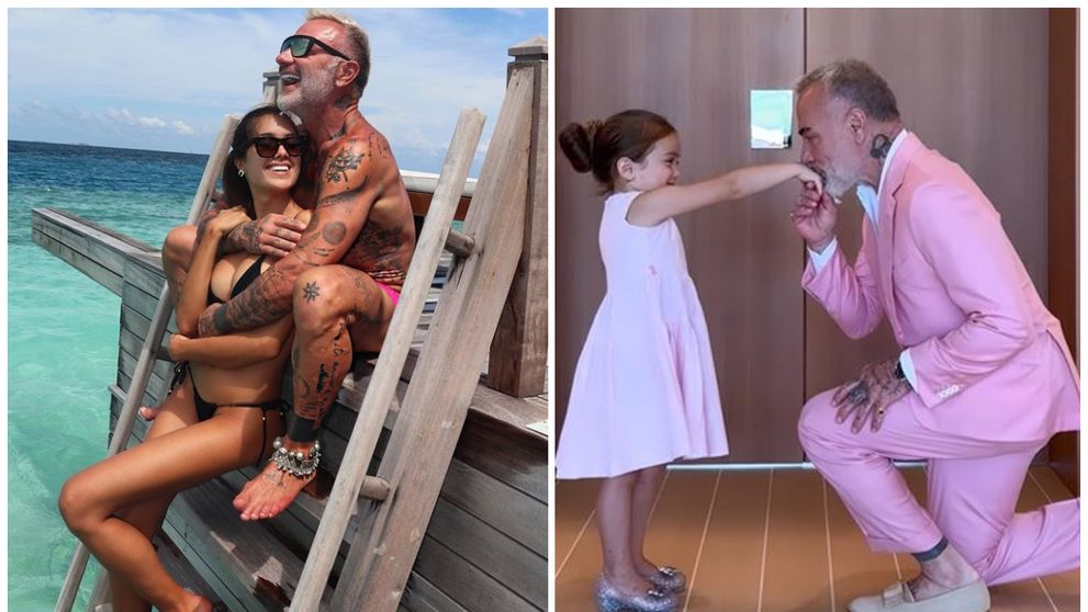 Cât de simpatică este fiica lui Gianluca Vacchi. Poze adorabile cu micuța Blu Jerusalema în vacanța din Sardinia