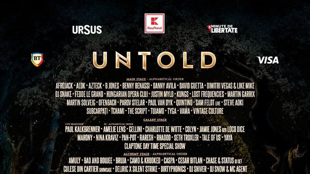 Reguli acces Untold 2021: Doar cu certificat digital EU COVID-19 sau testare rapidă antigen