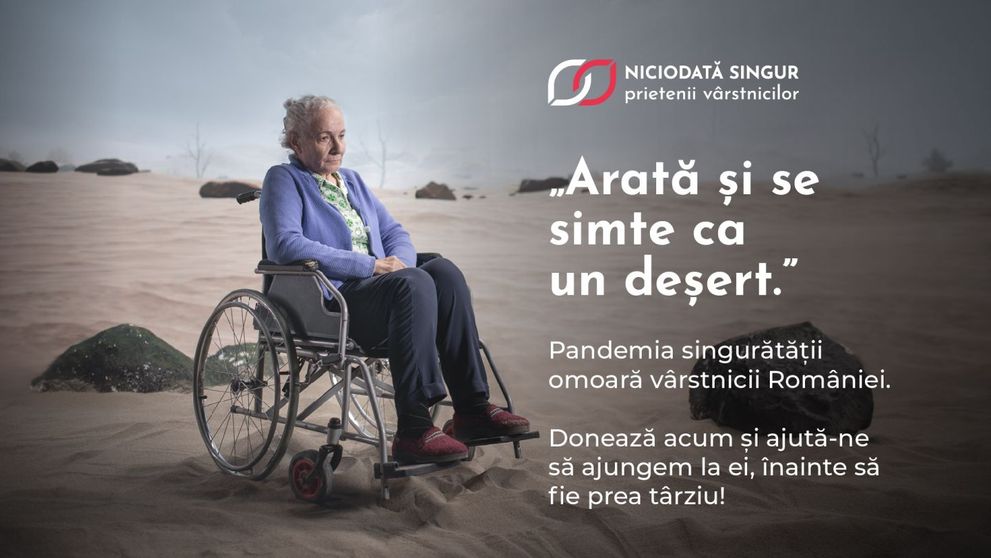 În România, 1 din 4 vârstnici se confruntă cu un grad ridicat de singurătate