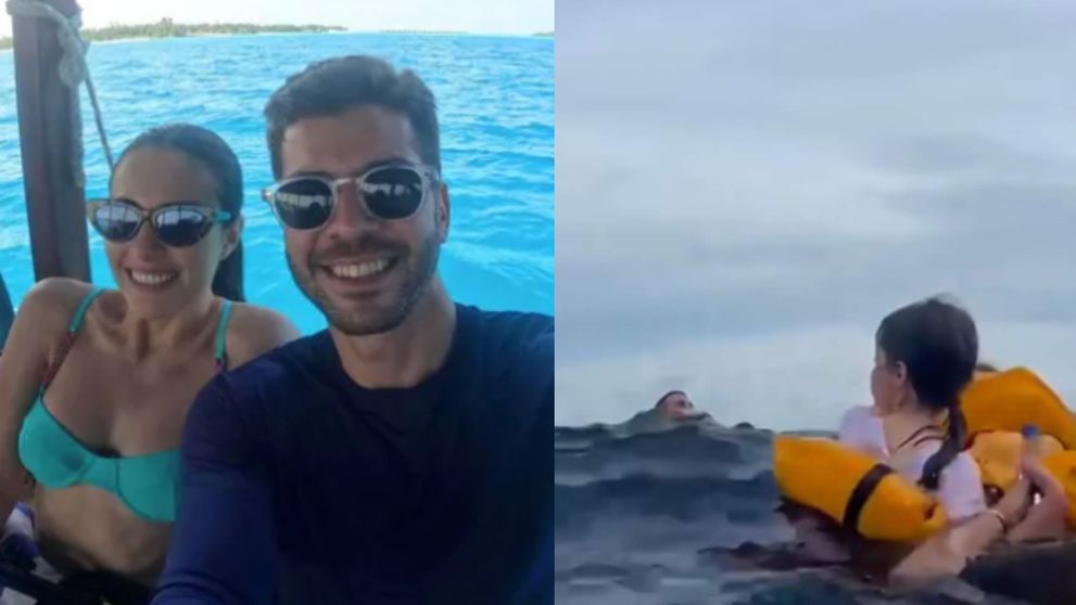 Dragostea adevărată nu a dispărut! Videoclipul emoționant în care un bărbat își salvează soția de la moarte, după ce barca în care se aflau s-a scufundat