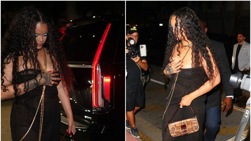Are bebeluș acasă, dar paparazzii o pozează mereu în club. Rihanna, într-o rochie total transparentă la ultima ieșire