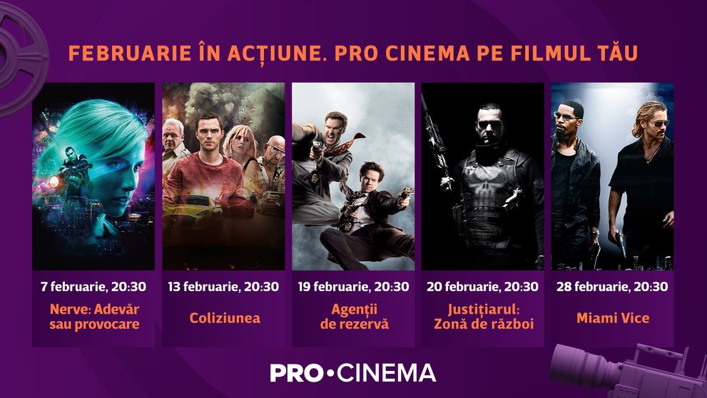În februarie, ai dragoste pe filmul tău la PRO CINEMA!