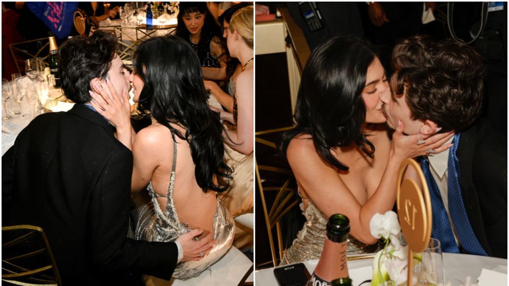 Imagini rare cu cel mai discret cuplu de la Hollywood: Timothee Chalamet și Kylie Jenner nu s-au mai ascuns și au arătat cât de mult se iubesc la Golden Globes