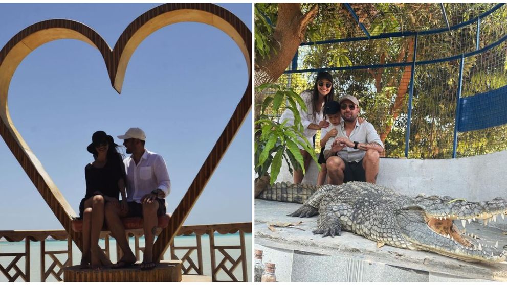 Ce mare s-a făcut mezinul lui Adi Mutu! Antrenorul se relaxează în Egipt cu soția Sandra și fiul Tiago: „O vacanță de vis!”