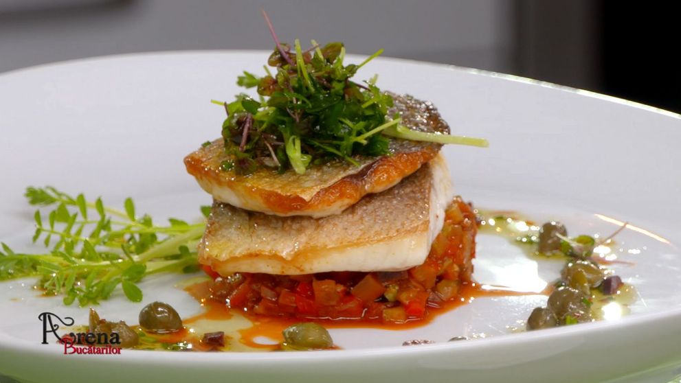 File de dorada cu ratatouille