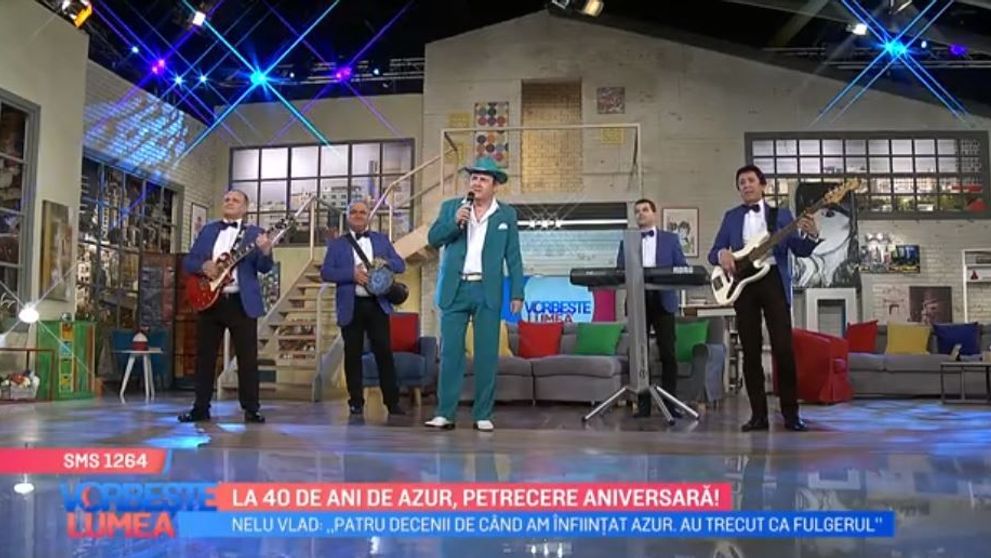 VIDEO Formația Azur, petrecere aniversară la 40 de ani de activitate