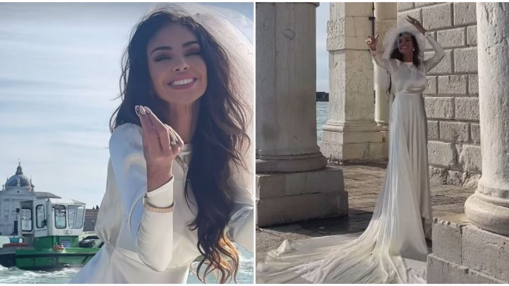 Mădălina Ghenea, apariție spectaculoasă în rochie de mireasă pe străduțele din Veneția: „Am spus DA”