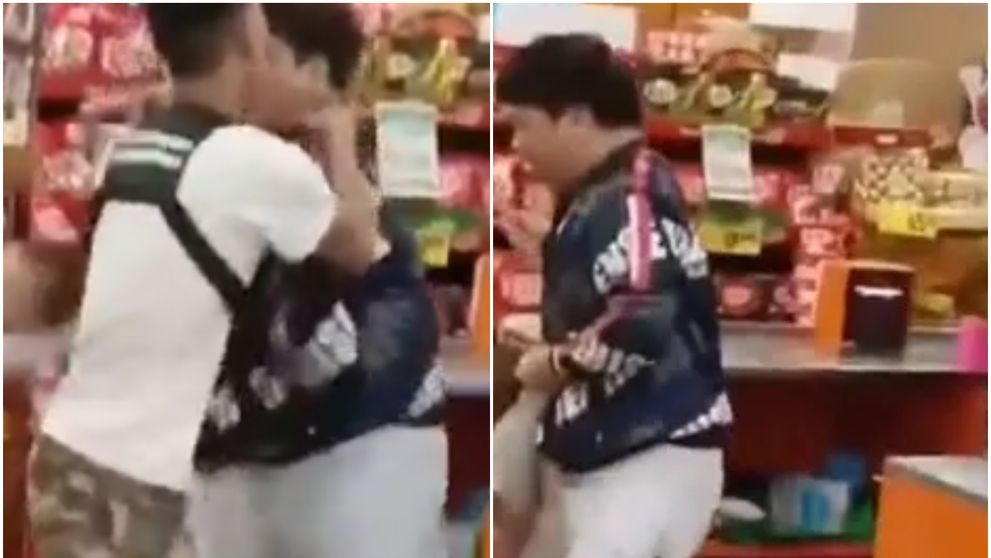 Momentul terifiant în care un bărbat încearcă să răpească un bebeluș dintr-un magazin, după ce a fost prins la furat VIDEO