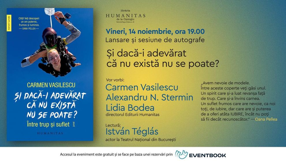 „Și dacă-i adevărat că nu există nu se poate? Între trup și suflet”, cartea tinerei care a hotărât să trăiască cum mulți nu îndrăznesc nici să viseze