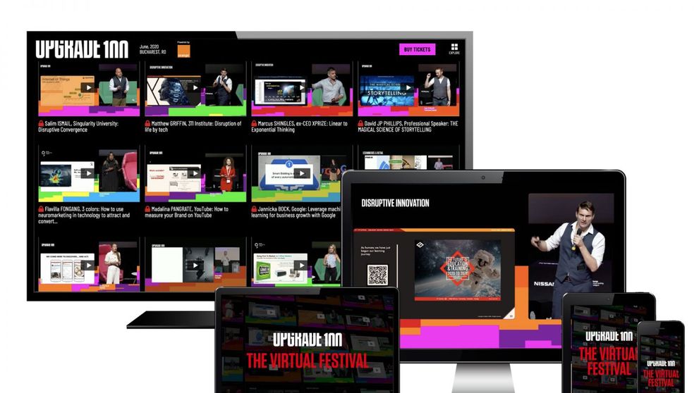 UPGRADE 100 lansează „The Virtual Festival”: peste 600 de prezentări, workshopuri și conținut profesional