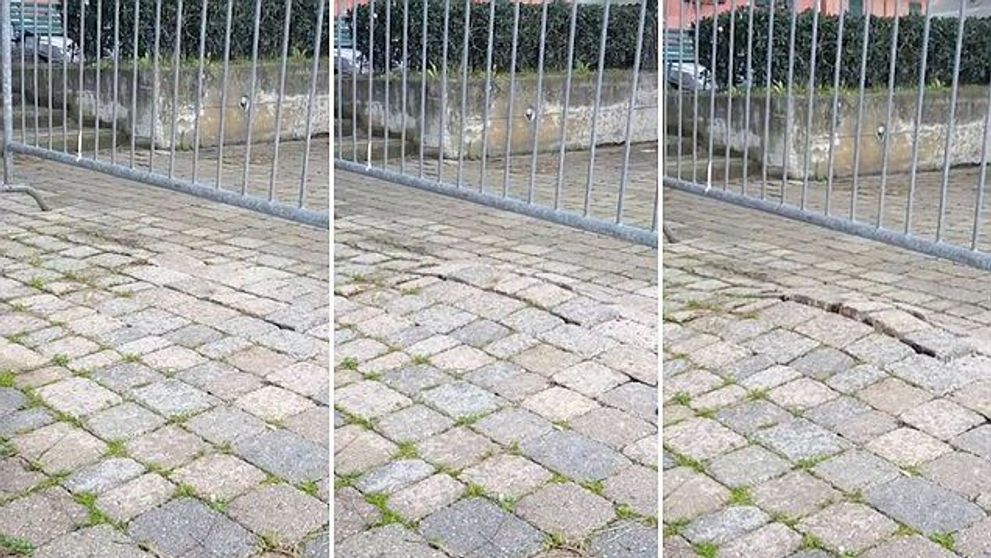 Pare o strada ca oricare alta, dar adevarul este altul. Ce se intampla cu pavelele la diferenta de cateva secunde. VIDEO