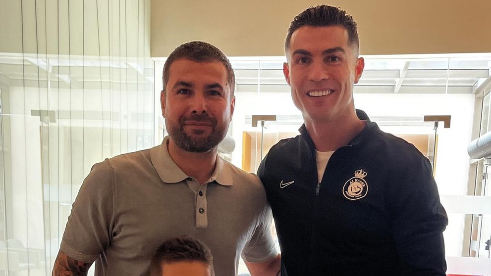 Adrian Mutu și-a dus fiul să-l întâlnească pe Cristiano Ronaldo: 