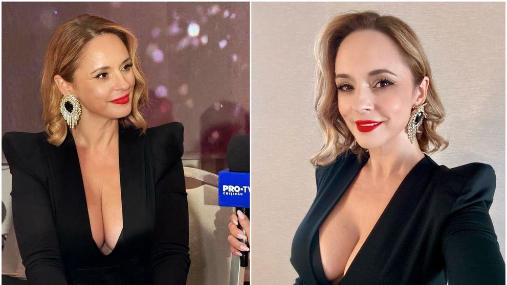 Andreea Marin, decolteu amețitor la o gală de la Chișinău. “O doamnă de o frumusețe rară!”