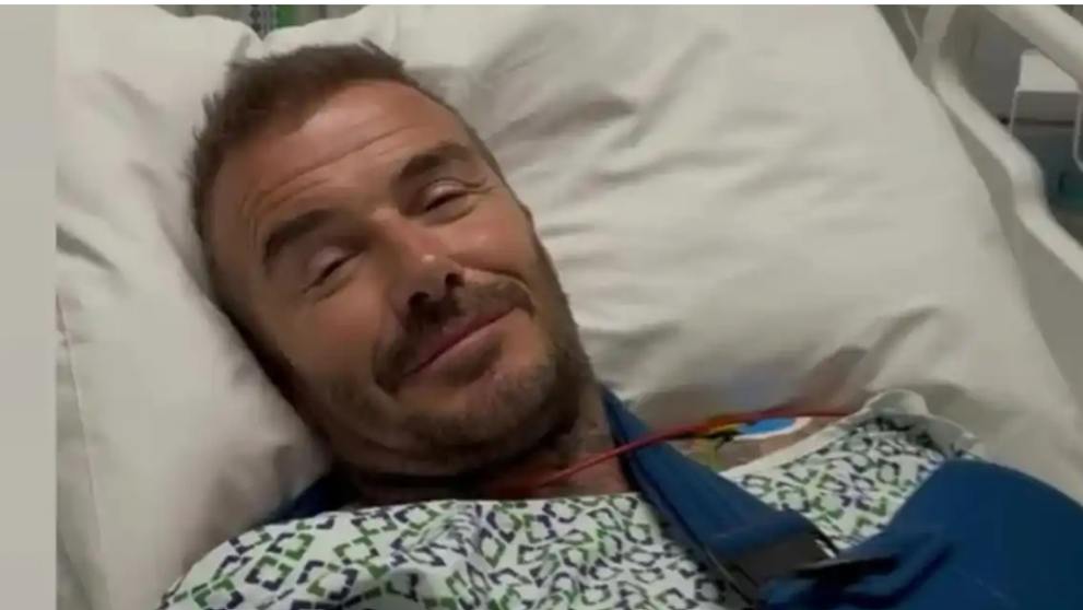David Beckham, internat în spital, cu o rană misterioasă. Cum l-a pozat Victoria pe patul de suferință