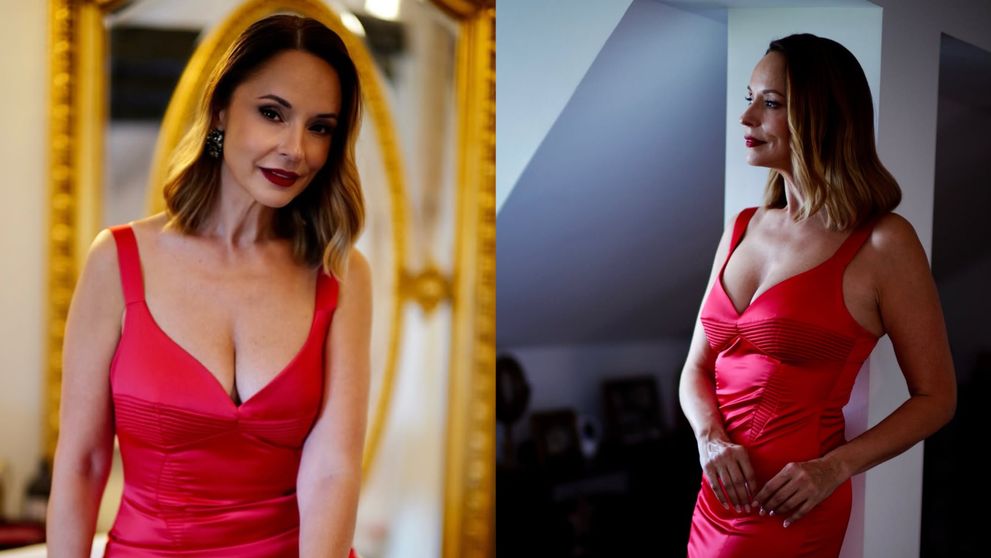 Andreea Marin, ispititoare într-o rochie roșie mulată și decoltată. Fanii, în extaz:” Ești o femeie sclipitoare!”