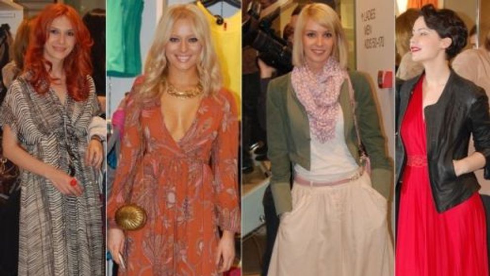 Rochiile maxi - preferatele vedetelor la lansarea H&M