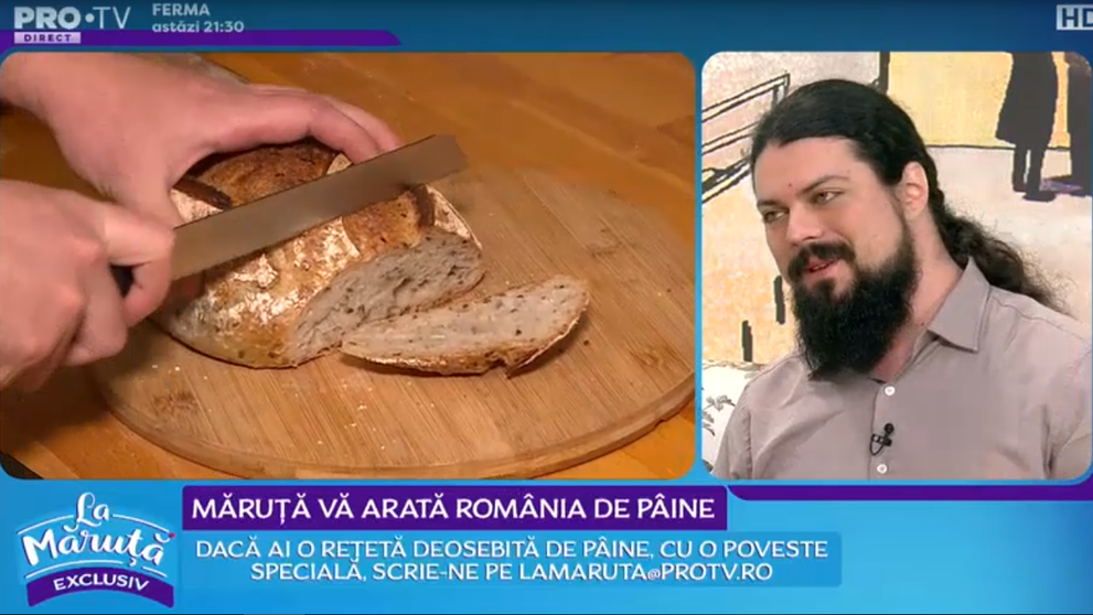 VIDEO Măruță vă arată România de pâine. Răzvan Ioniță a pregătit o pâine cu dovleac