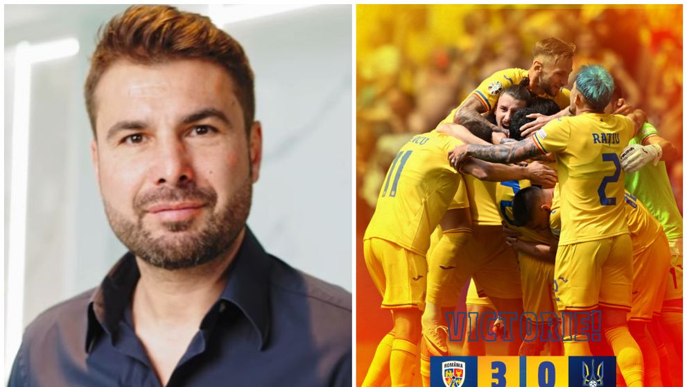 Reacția lui Adrian Mutu după meciul România-Ucraina. Antrenorul este mândru că suporterii români au purtat tricouri cu numărul 10