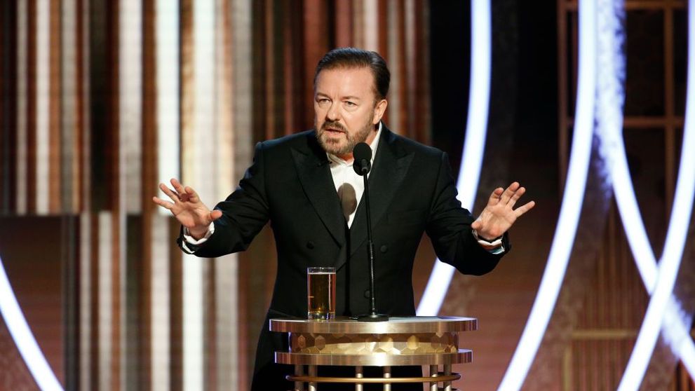 Globurile de Aur 2020. Ricky Gervais, discurs ireverențios: ”Voi nu știți nimic despre lumea reală”