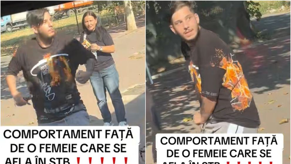 Moment halucinant într-un autobuz din București! Un băiat a început să înjure și să lovească, după ce o femeie l-a atins din greșeală. VIDEO