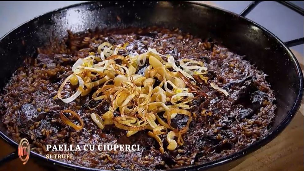 Masterchef 2024, 1 octombrie. Cristiana Hlosciuc - Paella cu ciuperci de pădure și ulei de trufe